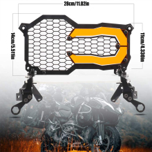 Motorcycle Headlight Protector Grille Guard Cover for BMW R1200GS ADV & R1250GS ADV (2014-2020)