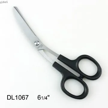 Black Handle Stainless Steel Blade Stationery Paper Craft Scissor