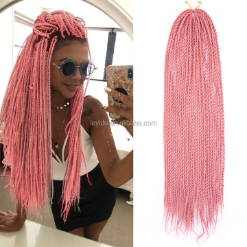 AliLeader Wholesale Price Senegalese Twist Braid 24" Synthetic Senegalese Twist Crochet Braid Hair Extension