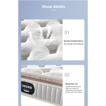 Pocket coil mattress foam mattress for motel bed