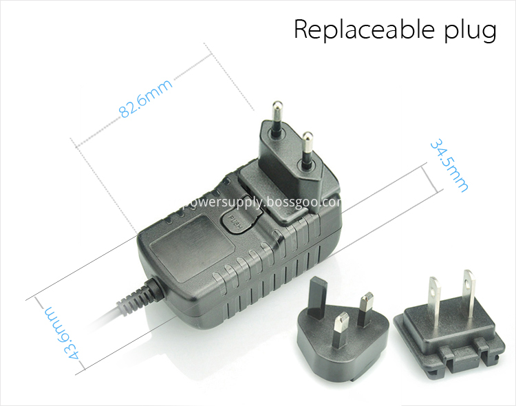 18W Interchangeable Type AC Adapter