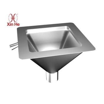 stainless steel slop hopper with sink