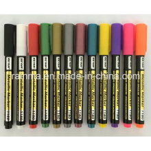 Marcador de tinta metálica de cor com cor de variedade