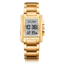 Islamic Prayer Watch with Auto-Qibla and Backlight