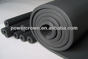 Black NBR foam rubber wall insulation sound proofing foam