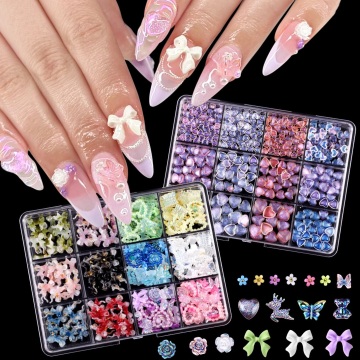 Wholesale 3D DIY Nail Art Resin Accessories Charms Sets