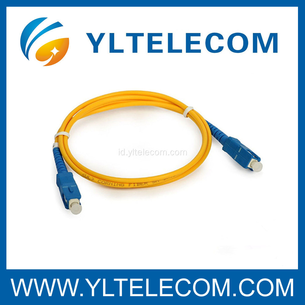 PC UPC APC Singlemode 9/125 serat optik kabel Patch 1 / 2 / 3 Meter atau disesuaikan