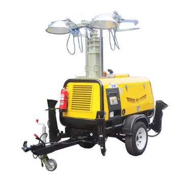 Lighting Tower Powered by Genset