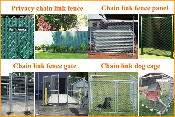 Colored used galvanized chain link fence