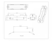 Single Battery Holder For 18650 Solder Tail