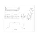 Suporte de bateria única para a cauda de solda 18650