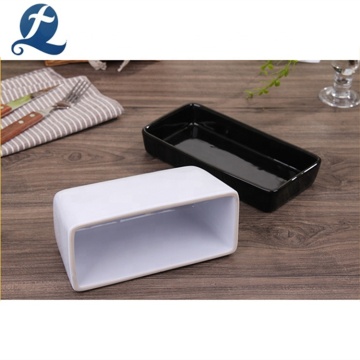 New product rectangle cooking ceramic butter dish