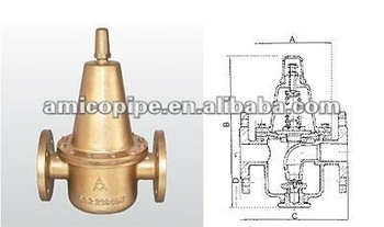 brass adjustable pressure reducing valve