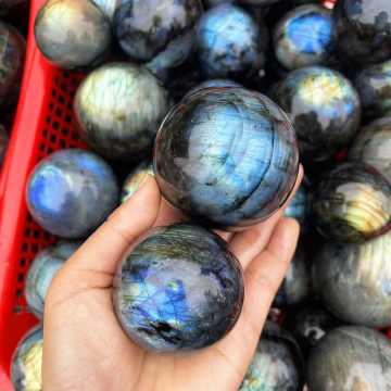 Natural Crystal Quartz Ball Gemstone Crystals Healing Stones Labradorite Sphere