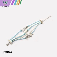 Nest handmade love and infinity symbol bracelet, zinc alloy bracelet,charm bracelet