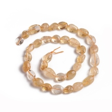Pandahall 5-Strand Nuggets Natural Citrine Tumbled Stone Beads Set