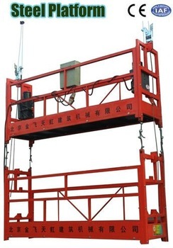 double layer suspended platform help installing glass curtain wall