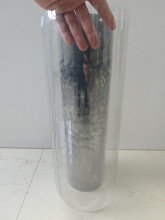 Highly transparent PET sheet for folding box packaging