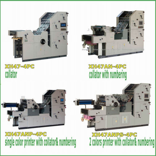 Digital auto numbering and collating machine