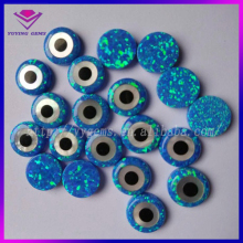 Hot Sale Evil Eyes Created Opal Pendant Blue Opal Round
