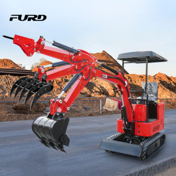 1 Ton New Crawler Multi-Function Mini Digger Excavator with Attachments