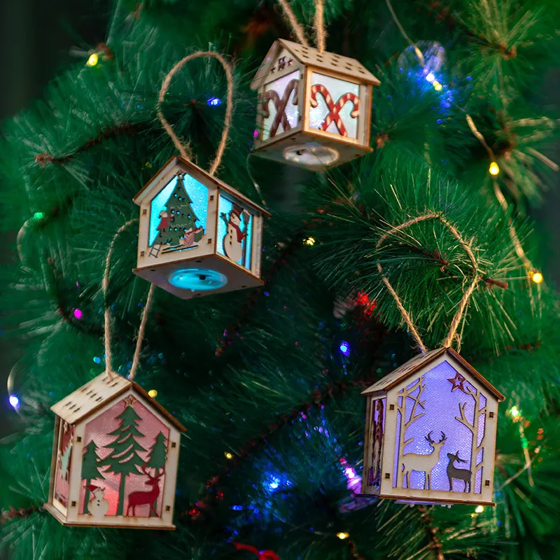 Enchanting Santa House Puzzle Lamp for Festive Decor