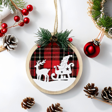 Hot Sale Christmas Tree Hanging Ornament Wooden Christmas For Christmas Decoration