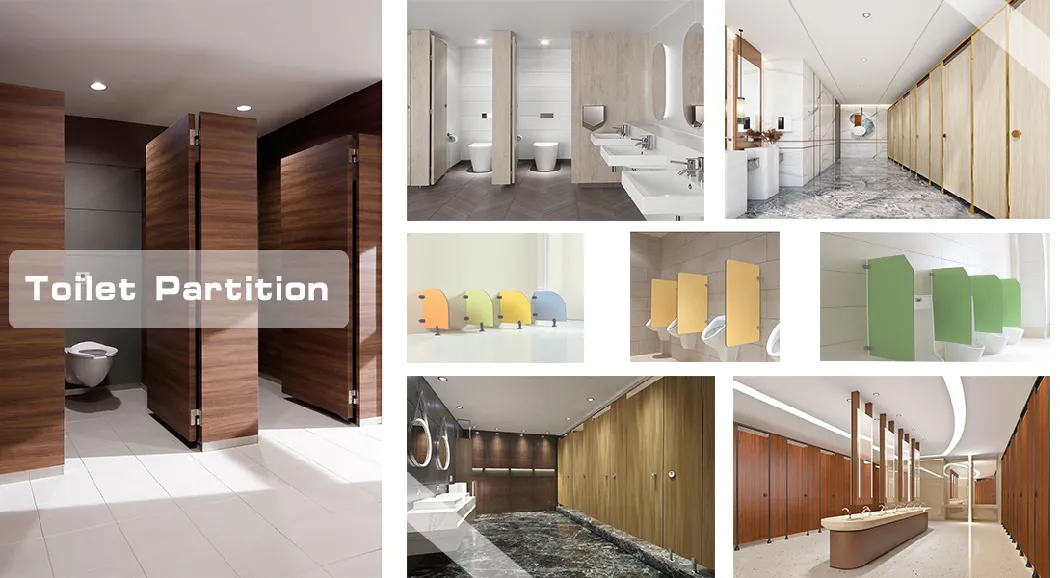 Shopping Mall Publice Toilet Partition Male Toilet Indicator Lock