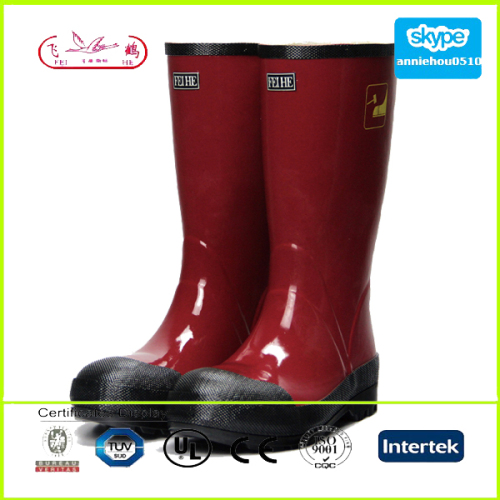 china Cheap Rubber Boots Industrial Safety Boots by natural rubber