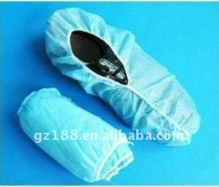 disposable anti-skip shoe cover,pp shoe cover Disposble non woven PE/CPE/SMS fabric anti slip waterproof custom printed plastic