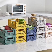 Wholesale Small Stacked Plastic Basket Home Desktop Organizer