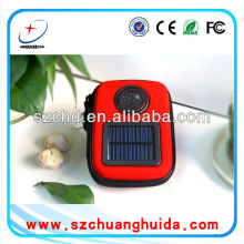 High-end design rechargeable mini protable solar speaker bag