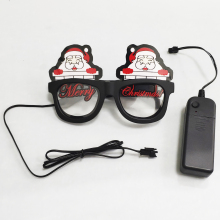 Customized Design EL Panel Glasses Light Up Party Sunglasses for Christmas