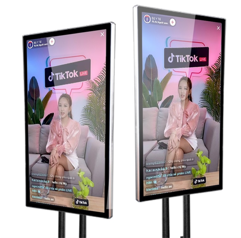 Phát trực tiếp Trình phát đa phương tiện mạng LCD 55 inch