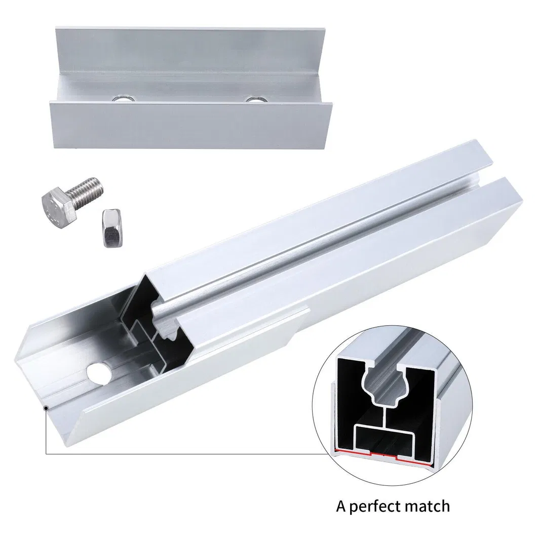 L Foot Adjustable End Clamps PV Aluminum Rail Fortin Roof Solar Mounting System Rooftop Solar Panel Mounting Brackets