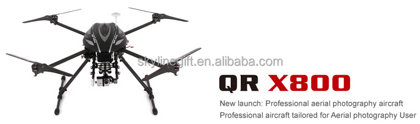 Gopro FPV Carbon Fiber black Drone Professional aerial video 4 axis quad copter UAS X800 Drone