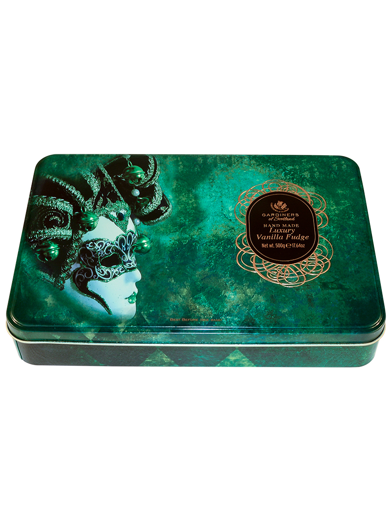 Custom 500g Handmade Metal Tin Can Box For Vanilla Fudge Packing