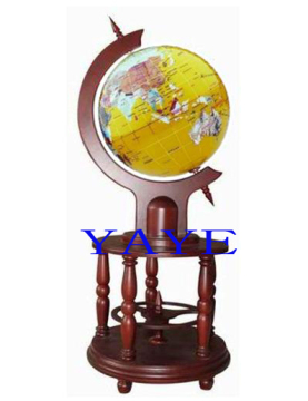 Wooden Globe, Gemstone Globe, Decoration Gifts (ST-WG013)