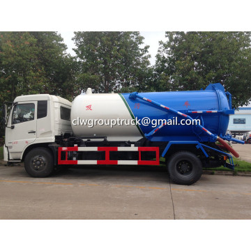 Dongfeng Tianjin 10CBM ถังบำบัดน้ำเสียรถบรรทุก