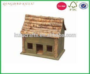 wooden wild bird house