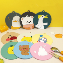 Cute Cartoon Design Non-Slip Silicone Cup Mats