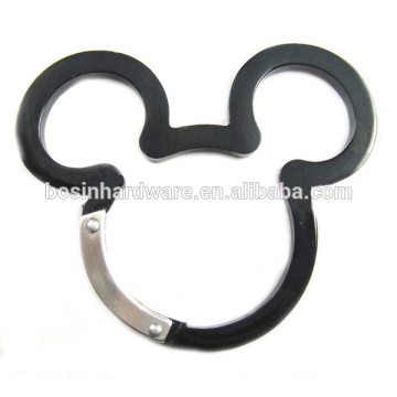 Fashion High Quality Metal Keychain Mouse Shaped Carabiner Promotional Gift