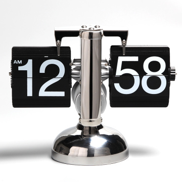 Small Desk Decoration Battery Operated Table Flip Clock