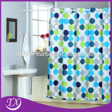 popular hookless design polyester cloth shower curtain