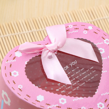 Custom Heart Shape Paper Box for Christmas Gift