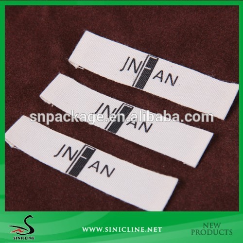 Sinicline Printed Cotton Label With Natural Color For Apparel