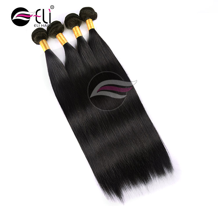 Virgin Brazilian Weft Silky Straight From Xuchang Eli Beauty Hair Products Cutical Aligned Hair