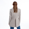 Fashionable pure color cashmere coat