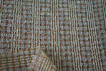 Polyester CDC Multi Color Satin Stripe check Fabric