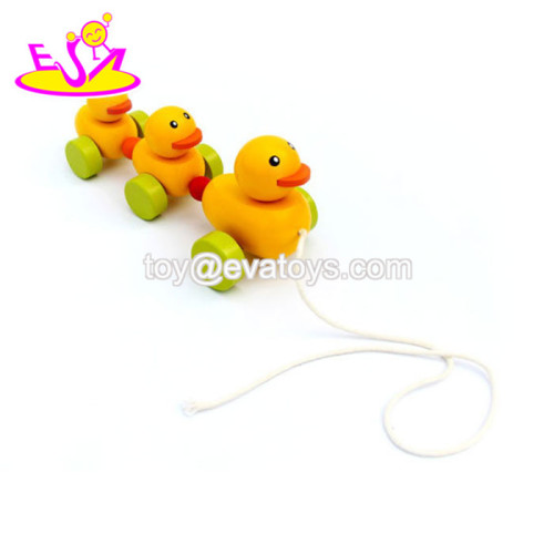 kids wooden yellow duck toy W05B146